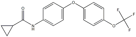 N1-{4-[4-(trifluoromethoxy)phenoxy]phenyl}cyclopropane-1-carboxamide