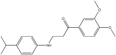 1-(3,4-dimethoxyphenyl)-3-(4-isopropylanilino)-1-propanone Structure