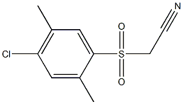 2-[(4-chloro-2,5-dimethylphenyl)sulfonyl]acetonitrile Structure