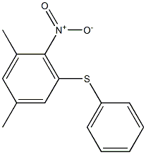 1,5-dimethyl-2-nitro-3-(phenylthio)benzene,,结构式