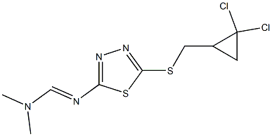 N'-(5-{[(2,2-dichlorocyclopropyl)methyl]thio}-1,3,4-thiadiazol-2-yl)-N,N-dimethyliminoformamide