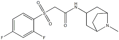 2-[(2,4-difluorophenyl)sulfonyl]-N-(8-methyl-8-azabicyclo[3.2.1]oct-3-yl)acetamide