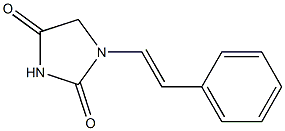 1-[(E)-2-phenylvinyl]imidazolidine-2,4-dione Structure