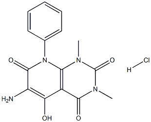 6-amino-5-hydroxy-1,3-dimethyl-8-phenylpyrido[2,3-d]pyrimidine-2,4,7(1H,3H,8H)-trione hydrochloride