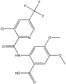 2-({[3-chloro-5-(trifluoromethyl)-2-pyridyl]carbonyl}amino)-4,5-dimethoxybenzoic acid