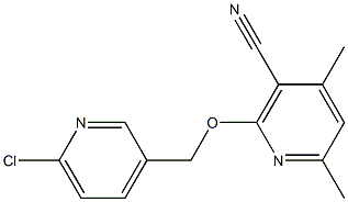 2-[(6-chloro-3-pyridinyl)methoxy]-4,6-dimethylnicotinonitrile Structure