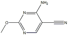 4-amino-2-methoxy-5-pyrimidinecarbonitrile Struktur