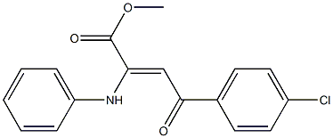 methyl 2-anilino-4-(4-chlorophenyl)-4-oxobut-2-enoate Structure