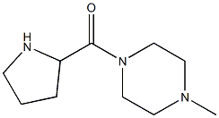 1-methyl-4-(pyrrolidin-2-ylcarbonyl)piperazine Structure