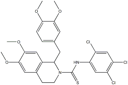  N2-(2,4,5-trichlorophenyl)-1-(3,4-dimethoxybenzyl)-6,7-dimethoxy-1,2,3,4-tetrahydroisoquinoline-2-carbothioamide