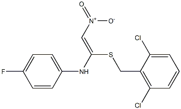  N1-{1-[(2,6-dichlorobenzyl)thio]-2-nitrovinyl}-4-fluoroaniline