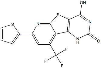  4-hydroxy-7-(2-thienyl)-9-(trifluoromethyl)pyrido[3',2':4,5]thieno[3,2-d]pyrimidin-2(1H)-one