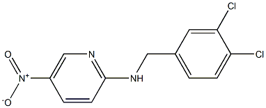 N2-(3,4-dichlorobenzyl)-5-nitropyridin-2-amine Structure