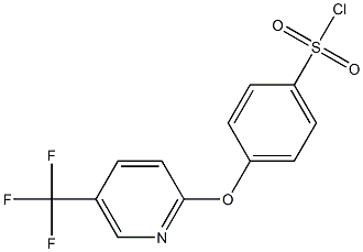 4-{[5-(trifluoromethyl)-2-pyridinyl]oxy}benzenesulfonoyl chloride Structure