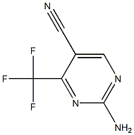2-amino-4-(trifluoromethyl)-5-pyrimidinecarbonitrile 结构式