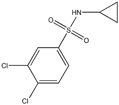 N1-cyclopropyl-3,4-dichlorobenzene-1-sulfonamide Structure