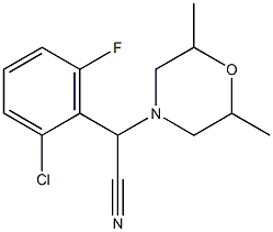  2-(2-chloro-6-fluorophenyl)-2-(2,6-dimethylmorpholino)acetonitrile
