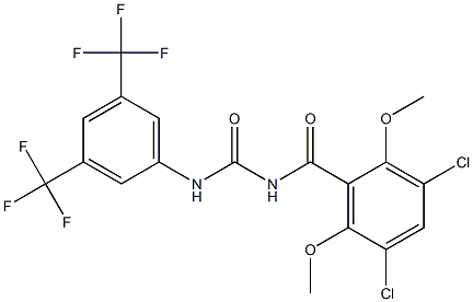  N-(3,5-dichloro-2,6-dimethoxybenzoyl)-N'-[3,5-di(trifluoromethyl)phenyl]urea