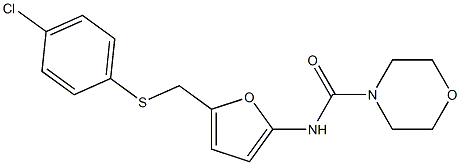 N4-(5-{[(4-chlorophenyl)thio]methyl}-2-furyl)morpholine-4-carboxamide