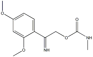2,4-dimethoxy-1-({[(methylamino)carbonyl]oxy}ethanimidoyl)benzene Structure
