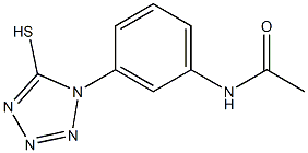 N-[3-(5-mercapto-1H-tetrazol-1-yl)phenyl]acetamide,,结构式