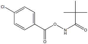 N-[(4-chlorobenzoyl)oxy]-2,2-dimethylpropanamide Struktur