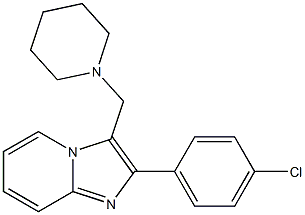 2-(4-chlorophenyl)-3-(piperidinomethyl)imidazo[1,2-a]pyridine Structure