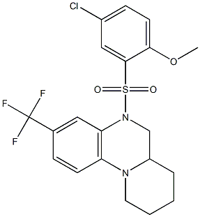 4-chloro-2-{[3-(trifluoromethyl)-6,6a,7,8,9,10-hexahydro-5H-pyrido[1,2-a]quinoxalin-5-yl]sulfonyl}phenyl methyl ether