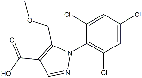 5-(methoxymethyl)-1-(2,4,6-trichlorophenyl)-1H-pyrazole-4-carboxylic acid|