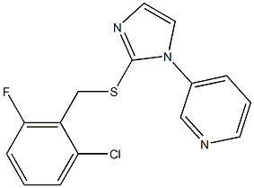  3-{2-[(2-chloro-6-fluorobenzyl)thio]-1H-imidazol-1-yl}pyridine