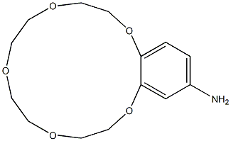 2,3,5,6,8,9,11,12-octahydro-1,4,7,10,13-benzopentaoxacyclopentadecin-15-amine,,结构式