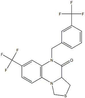 7-(trifluoromethyl)-5-[3-(trifluoromethyl)benzyl]-3,3a-dihydro[1,3]thiazolo[3,4-a]quinoxalin-4(5H)-one