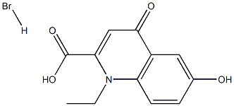 1-ethyl-6-hydroxy-4-oxo-1,4-dihydroquinoline-2-carboxylic acid hydrobromide Struktur