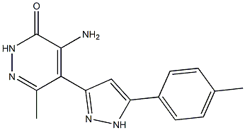 4-amino-6-methyl-5-[5-(4-methylphenyl)-1H-pyrazol-3-yl]-2,3-dihydropyridazin-3-one