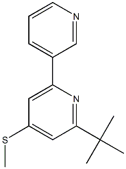 2-(tert-butyl)-4-(methylthio)-6-(3-pyridyl)pyridine Structure