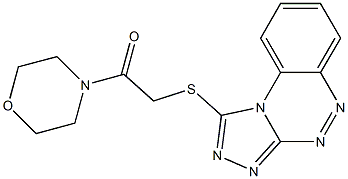 2-(benzo[e][1,2,4]triazolo[3,4-c][1,2,4]triazin-1-ylthio)-1-morpholinoethan-1-one