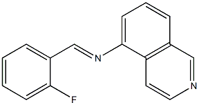 N-[(E)-(2-fluorophenyl)methylidene]-5-isoquinolinamine Structure