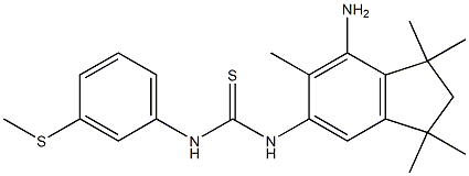 N-(7-amino-1,1,3,3,6-pentamethyl-2,3-dihydro-1H-inden-5-yl)-N'-[3-(methylthio)phenyl]thiourea