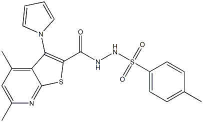  N'-{[4,6-dimethyl-3-(1H-pyrrol-1-yl)thieno[2,3-b]pyridin-2-yl]carbonyl}-4-methylbenzenesulfonohydrazide