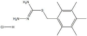 2,3,4,5,6-pentamethylbenzyl aminomethanehydrazonothioate hydrochloride 结构式