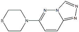 4-[1,2,4]triazolo[4,3-b]pyridazin-6-ylthiomorpholine 结构式