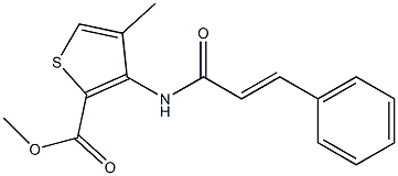 methyl 4-methyl-3-{[(E)-3-phenyl-2-propenoyl]amino}-2-thiophenecarboxylate