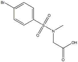 [[(4-bromophenyl)sulfonyl](methyl)amino]acetic acid 结构式