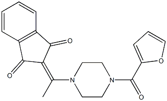 2-{1-[4-(2-furylcarbonyl)piperazino]ethylidene}-1H-indene-1,3(2H)-dione