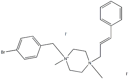  1-(4-bromobenzyl)-1,4-dimethyl-4-[(E)-3-phenyl-2-propenyl]piperazinium diiodide