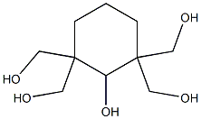 2,2,6,6-tetra(hydroxymethyl)cyclohexan-1-ol Struktur