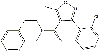 [3-(2-chlorophenyl)-5-methylisoxazol-4-yl](1,2,3,4-tetrahydroisoquinolin-2-yl)methanone