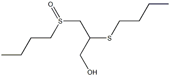 2-(butylsulfanyl)-3-(butylsulfinyl)-1-propanol Struktur