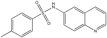 N1-(6-quinolyl)-4-methylbenzene-1-sulfonamide 化学構造式