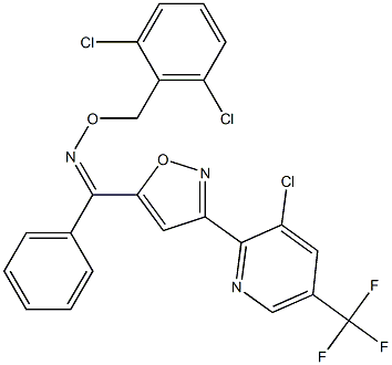  {3-[3-chloro-5-(trifluoromethyl)-2-pyridinyl]-5-isoxazolyl}(phenyl)methanone O-(2,6-dichlorobenzyl)oxime